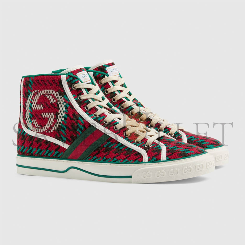 GUCCI MEN'S GUCCI TENNIS 1977 HIGH-TOP SNEAKERS 644737